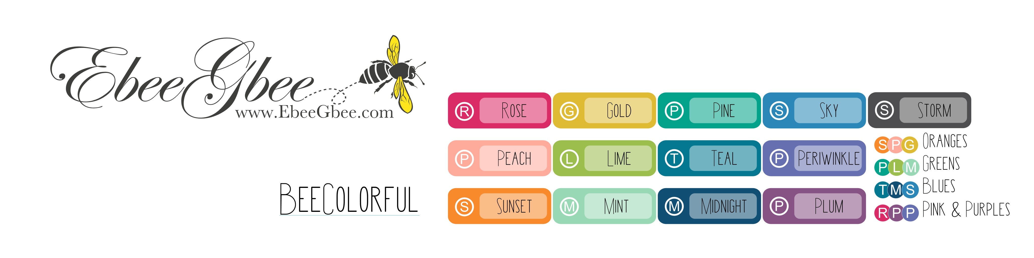 PURPLES & Pinks TEARDROP Planner Stickers |  BeeColorful Rose Plum Periwinkle