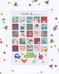 DOODLE CHRISTMAS COUNTDOWN Planner Stickers | BeeColorful