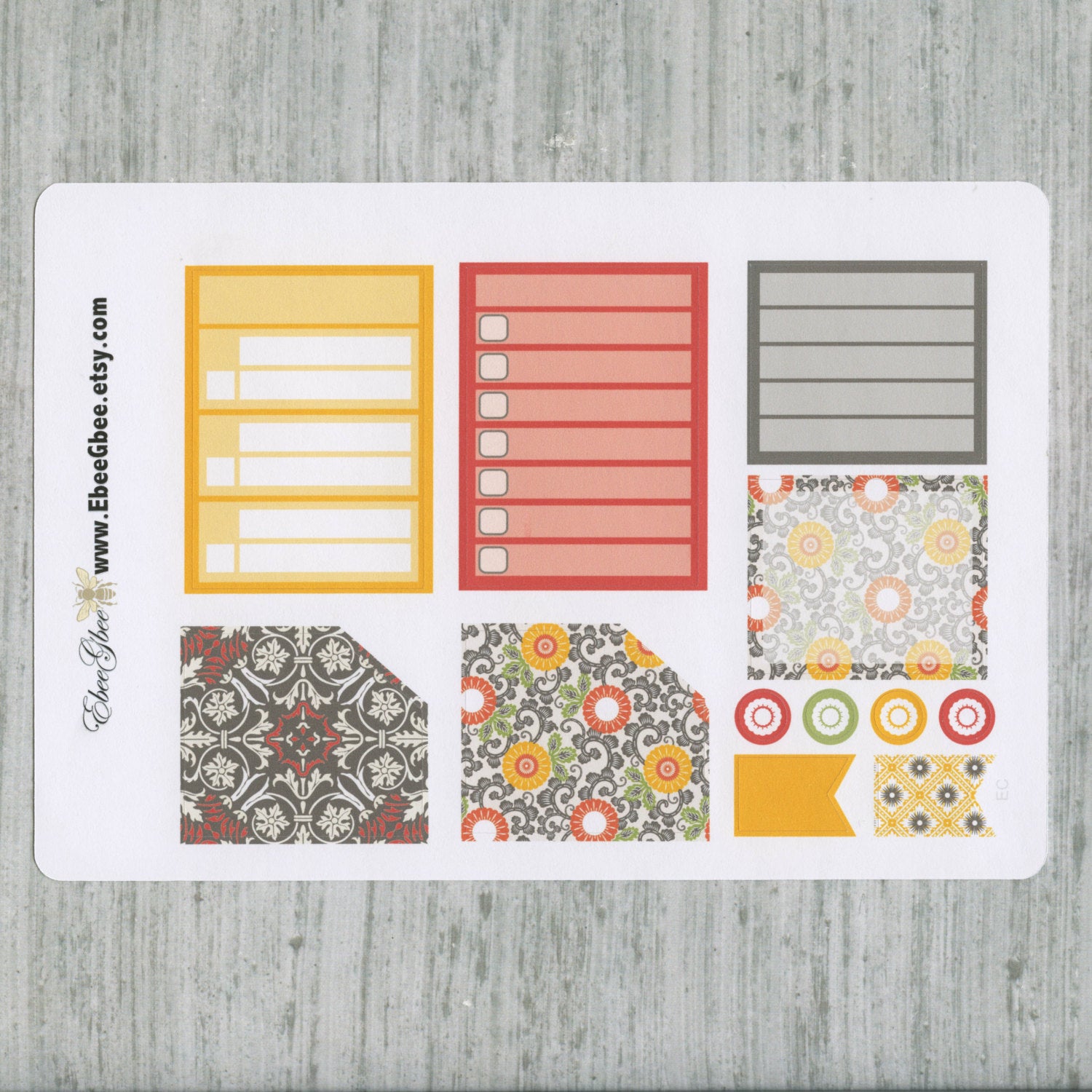 TUSCAN HOLIDAY MONTHLY Layout Planner Stickers | You Pick Your Month | Gold Lime
