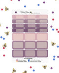 PLUM COLORFUL BOXES  Planner Stickers | BeeColorful