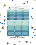 TEAL COLORFUL BOXES Planner Stickers | BeeColorful