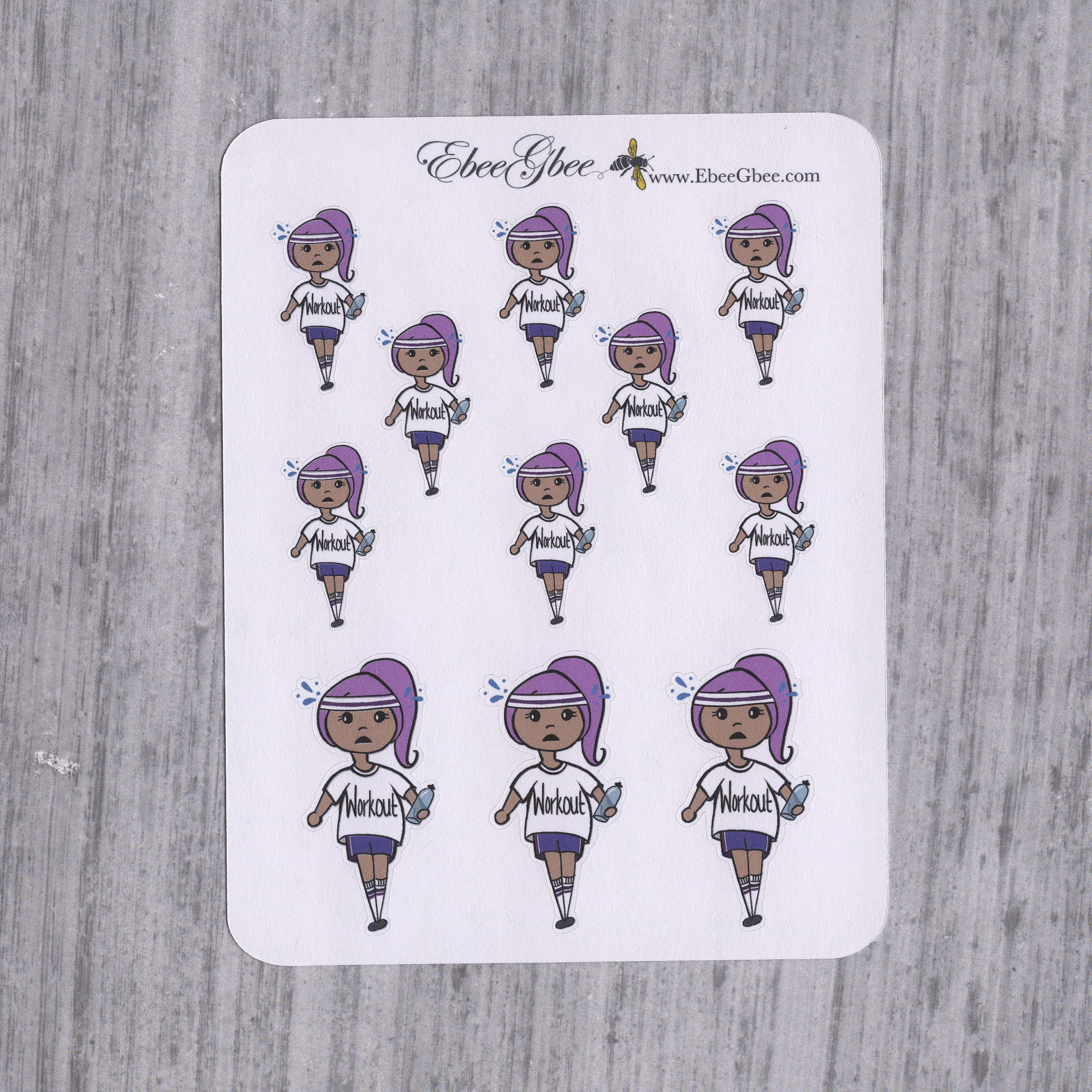 WORKOUT BeeBee Planner Stickers | NOW W/VARIATIONS