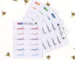 EMAIL SCRIPT Planner Stickers |  BeeColorful