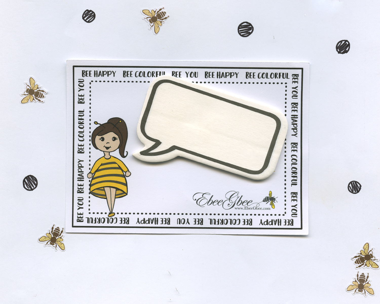 BLANK SPEECH BUBBLE Sticky Notes | Bee Happy