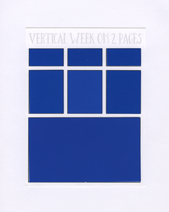 VERTICAL WEEK ON 2 PAGES Stencil Mask