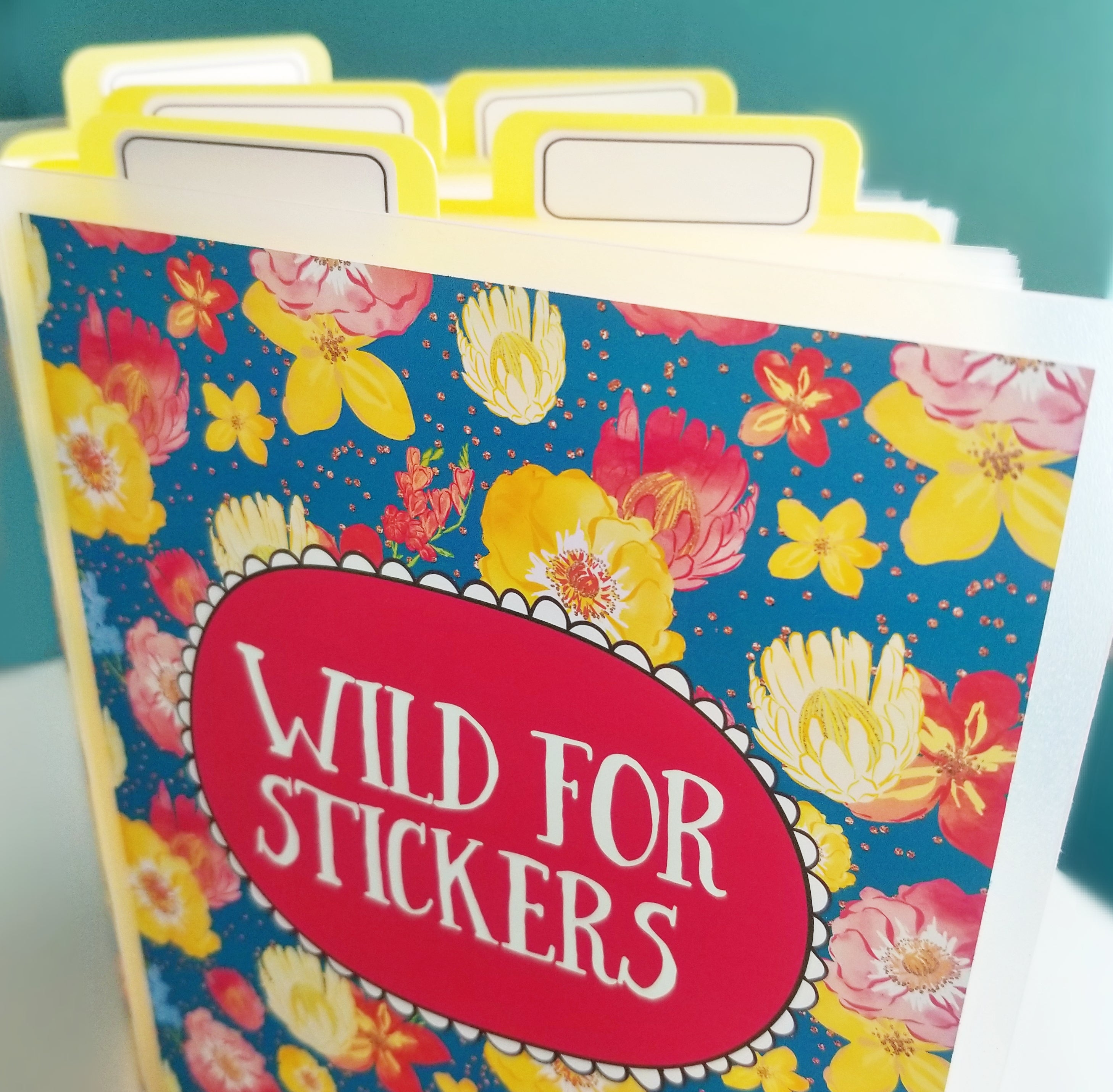 Bee Floral Album Dividers with Yellow Dividers