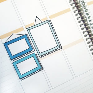PICTURE FRAME LARGE BOXES Planner Stickers | All Colors Available