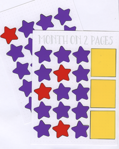 STAR Month on 2 Pages STENCIL MASK