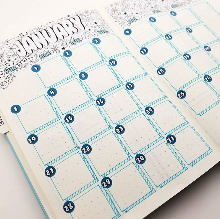 SET OF 12 DOODLE BANNERS for Monthly or Weekly Layouts  | BUJO Style
