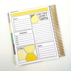 PROJECTS set of 3 Hand Drawn Large Box Note Page Planner Stickers