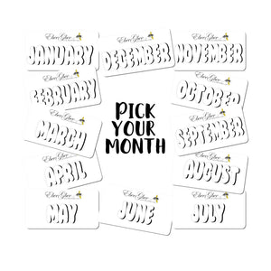 RAINBOW DOT MONTHLY Layout Planner Stickers  | You Pick Your Month You Pick Your Color | All Colors Available