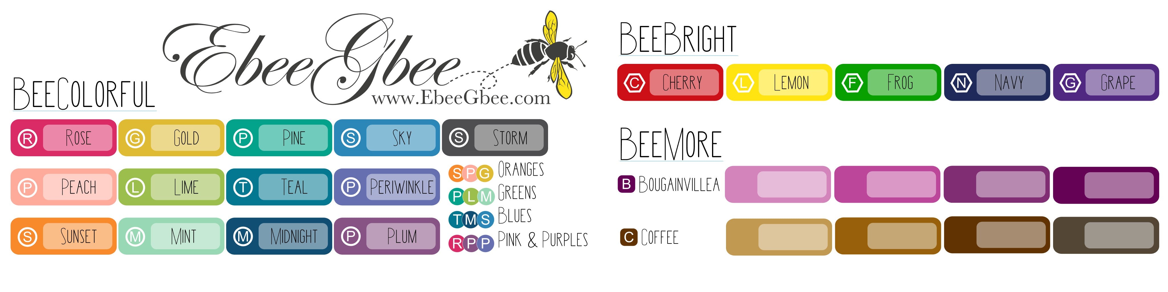 POE DELUXE Weekly Planner Sticker Set | BeeColorful Storm BeeMore Coffee
