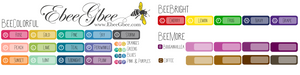 SCRIPT MINI CALENDAR Planner Stickers | BeeColorful BuJo Style