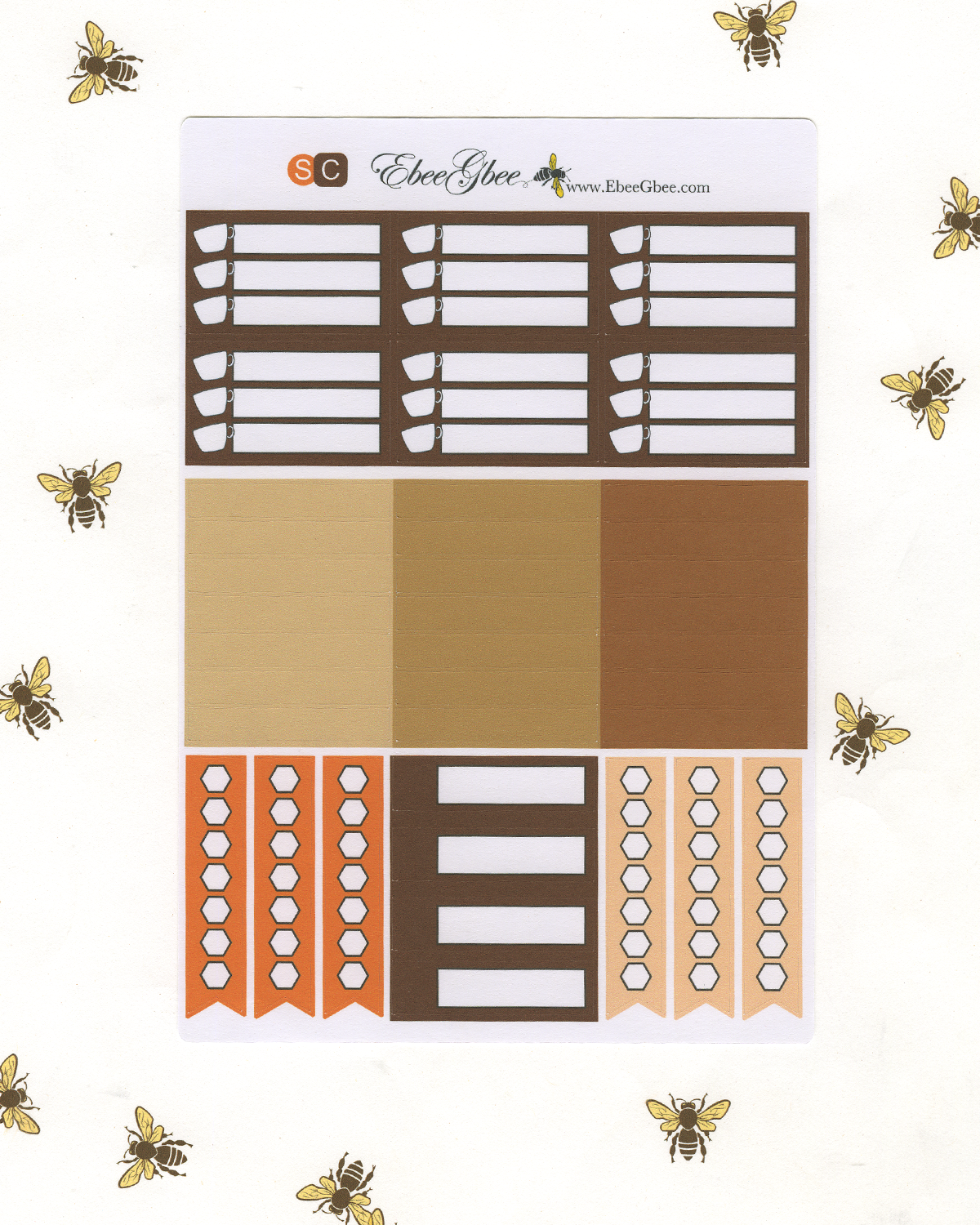 COZY COFFEE DELUXE Weekly Planner Sticker Set | SUNSET COFFEE