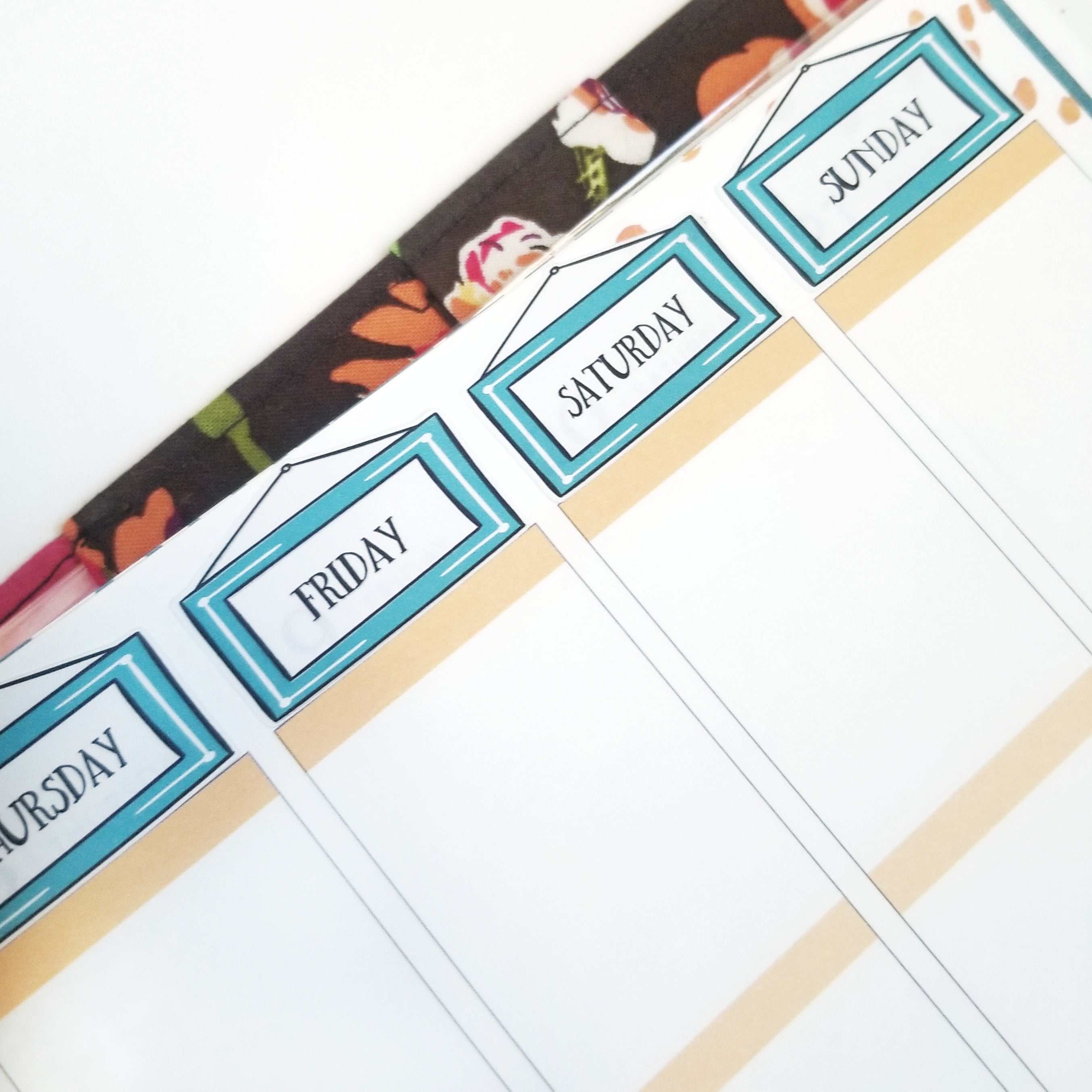 PICTURE FRAME DATE COVERS Planner Stickers | All Colors Available