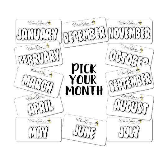 A5 RAINBOW DOT BANNERS for Monthly or Weekly Layouts | You Pick Your Month