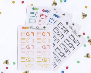 EXAM Planner Stickers |  BeeColorful