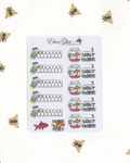 FISH CARE Planner Stickers | Hand Drawn