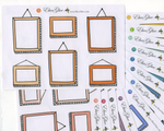 PICTURE FRAME LARGE BOXES Planner Stickers | All Colors Available