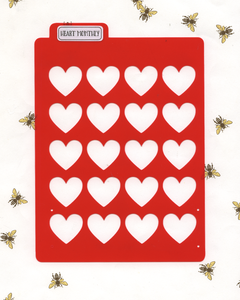 HEART MONTHLY LAYOUT STENCIL