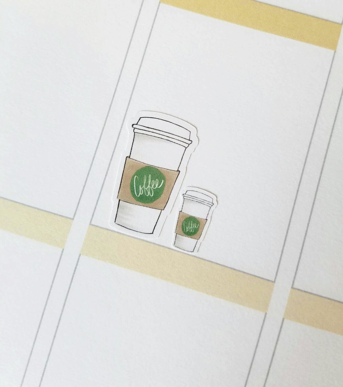 COFFEE Planner Stickers | Hand Drawn
