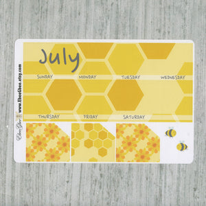HONEY BEE MONTHLY Layout Planner Stickers | You Pick Your Month