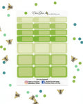 LIME COLORFUL BOXES Planner Stickers | BeeColorful