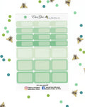 MINT COLORFUL BOXES Planner Stickers | BeeColorful