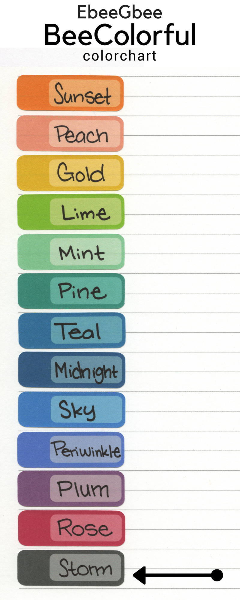 STORM ME TIME Planner Stickers |  BeeColorful