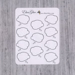 THOUGHT BUBBLE Planner Stickers