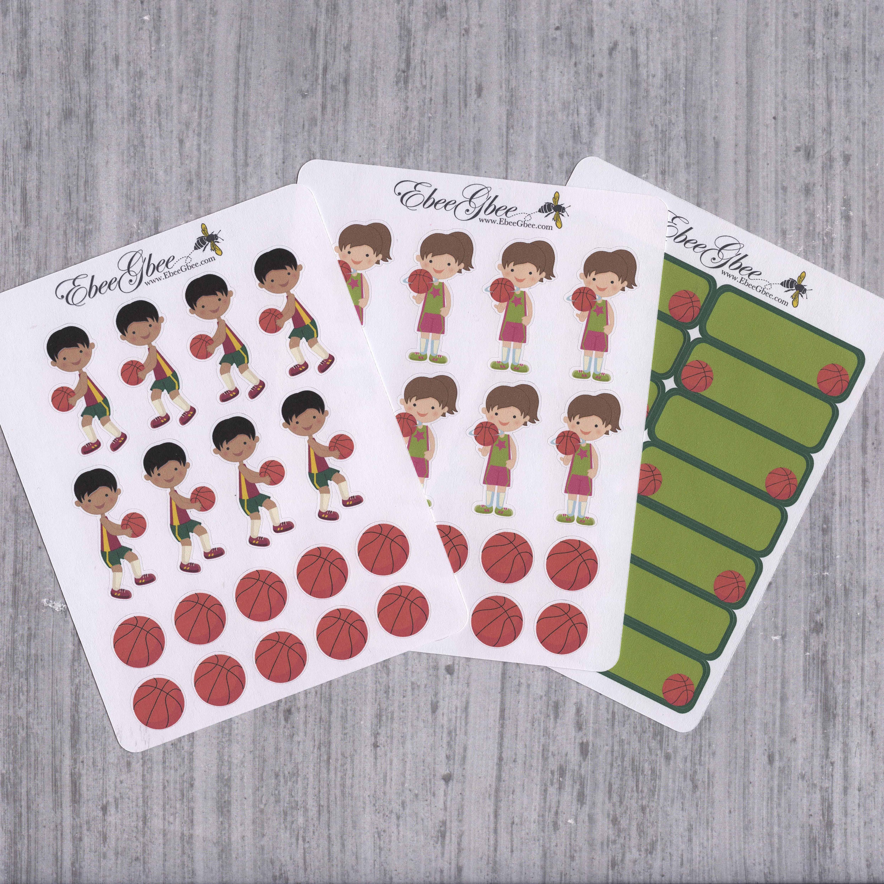 BASKETBALL Planner Stickers