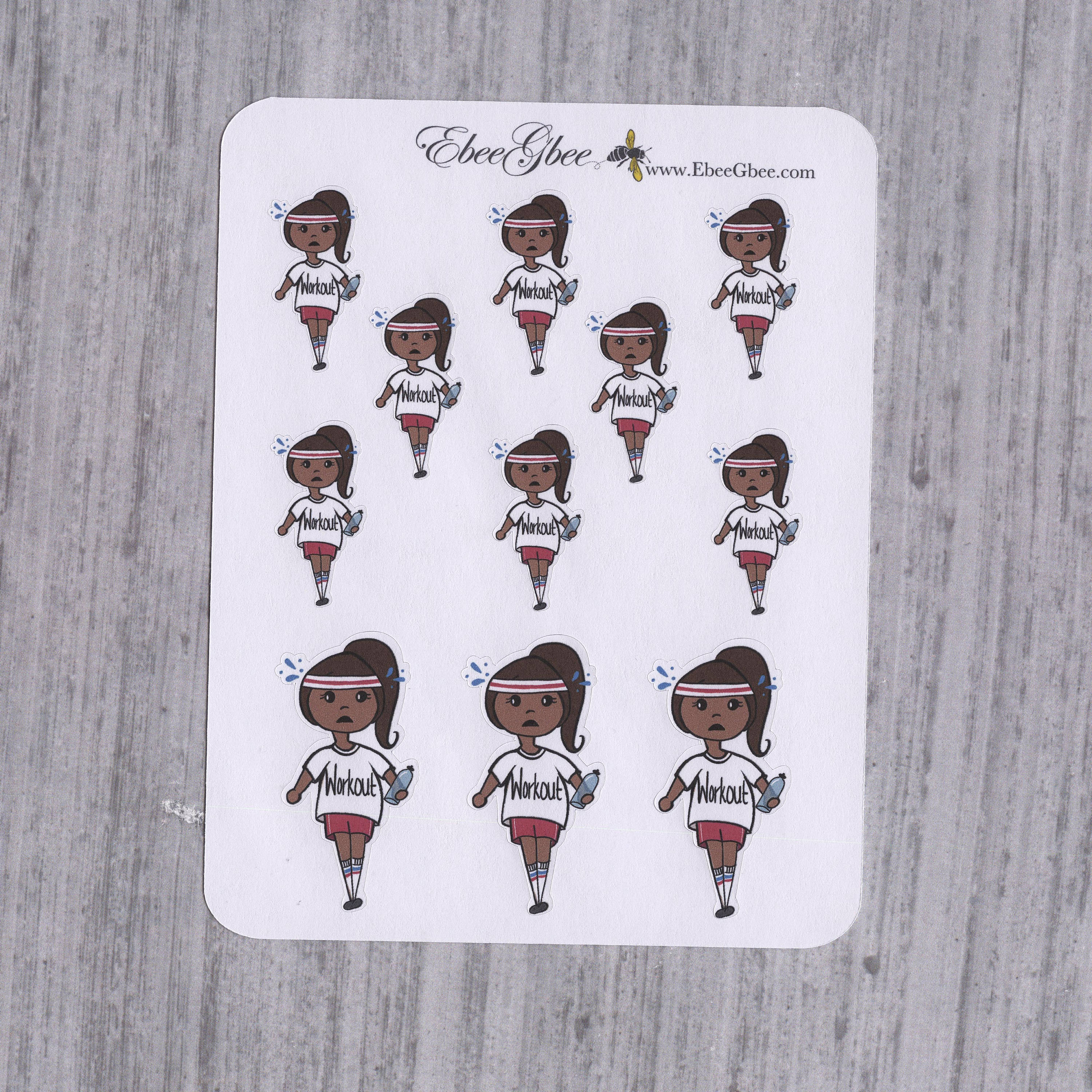 WORKOUT BeeBee Planner Stickers | NOW W/VARIATIONS