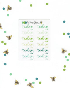 TODAY Planner Stickers |  BeeColorful
