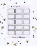 STORM DOODLE BOXES Planner Stickers | BeeColorful