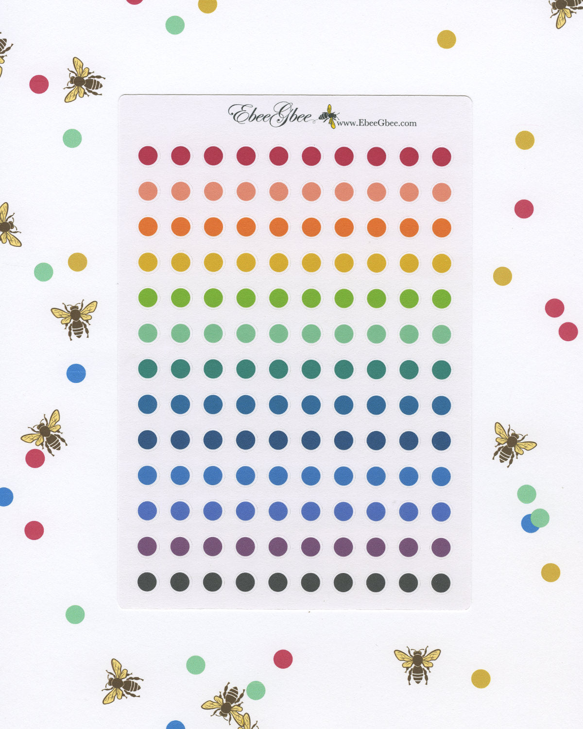 TINY DOTS Planner Stickers | BeeColorful
