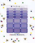 GRAPE COLORFUL BOXES Planner Stickers | BeeBright