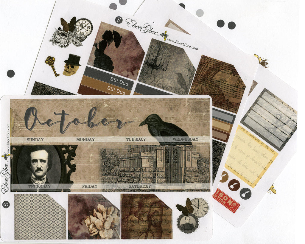 POE MONTHLY Layout Planner Stickers | You Pick Your Month | Storm Coffee