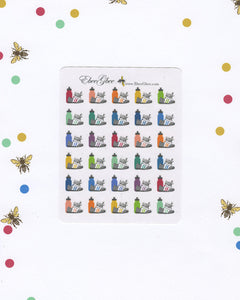 WALK Planner Stickers | BeeColorful