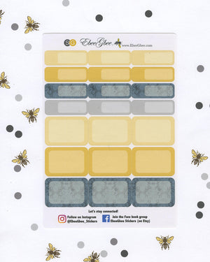 A LA CART New Years Eve Weekly Planner Sticker Sheets | Gold Storm