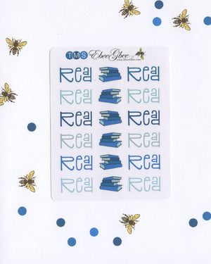 READ Planner Stickers |  BeeColorful