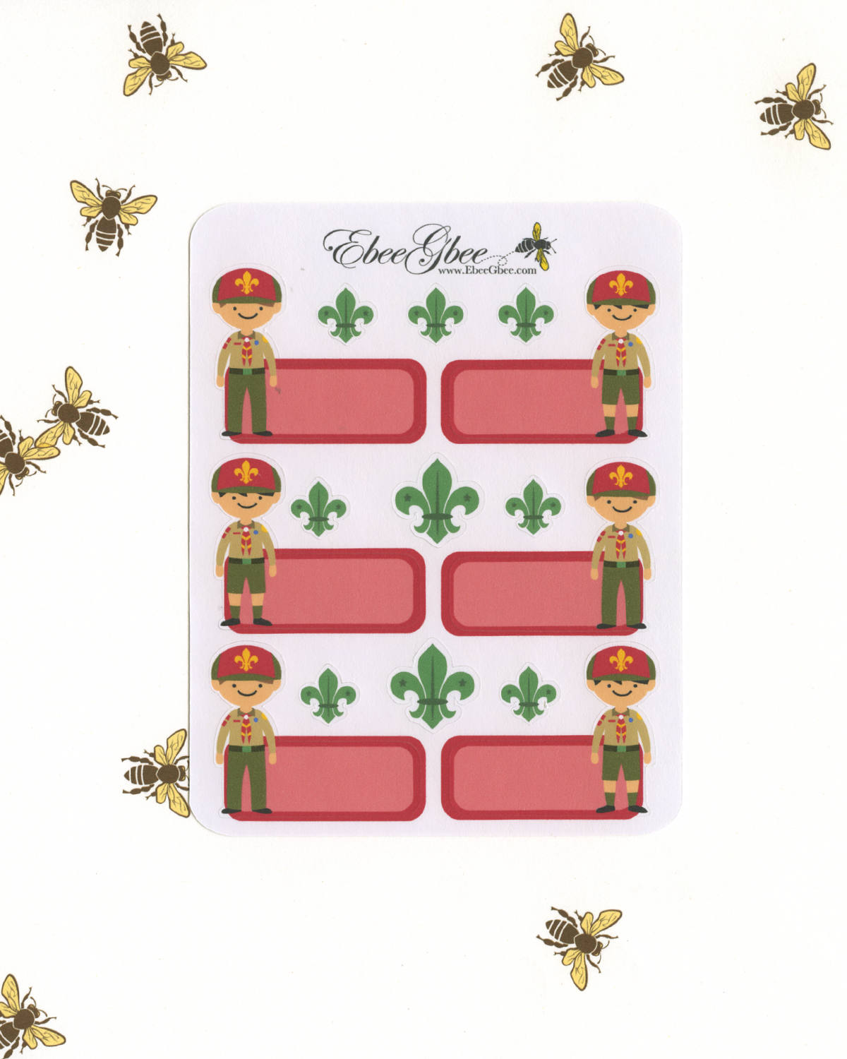 SCOUT BOY RED Stickers | Cub