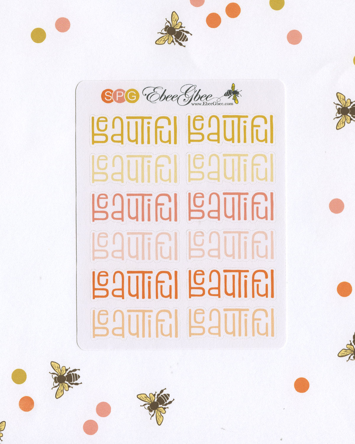 BEAUTIFUL Planner Stickers |  BeeColorful