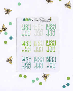 BUSY DAY Planner Stickers |  BeeColorful