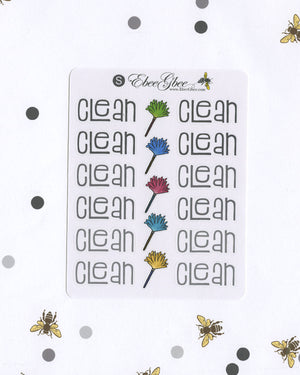 CLEAN Planner Stickers |  BeeColorful
