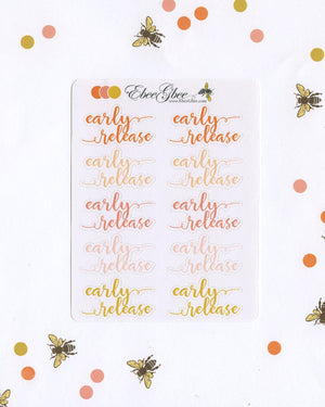 EARLY RELEASE Planner Stickers |  BeeColorful