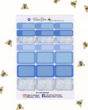 SNOW DAY DELUXE Weekly Planner Sticker Set | Periwinkle