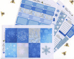 A LA CART Snow Day Weekly Planner Sticker Sheets | Periwinkle