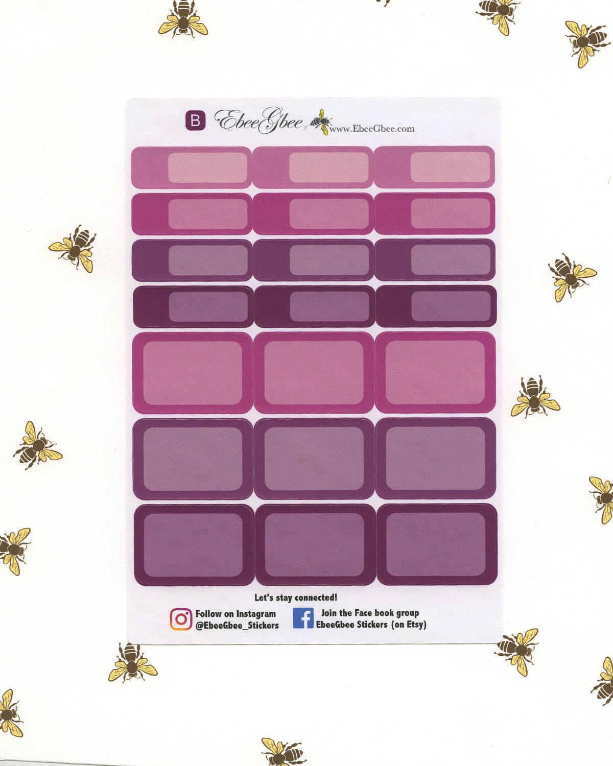BOUGAINVILLEA  COLORFUL BOXES Planner Stickers | BeeMore