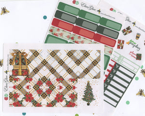 NOEL CHRISTMAS WEEKLY Planner Sticker Set | Cherry Mint