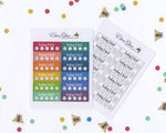 MOOD TRACKER Planner Stickers | Hand Drawn BuJo Style